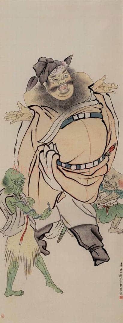  李凤公 《钟进士像图轴》 书画作品