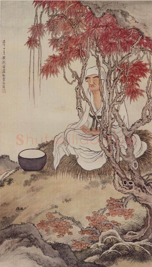 黄般若 《罗汉图轴》 书画作品