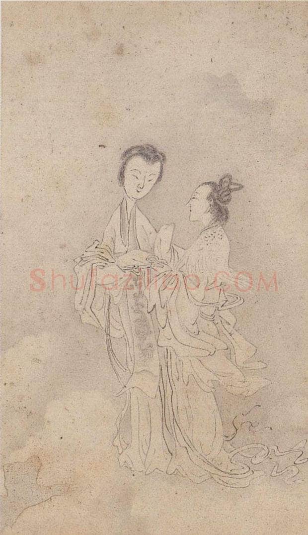  黄般若 《十八美人图册页》 书画作品