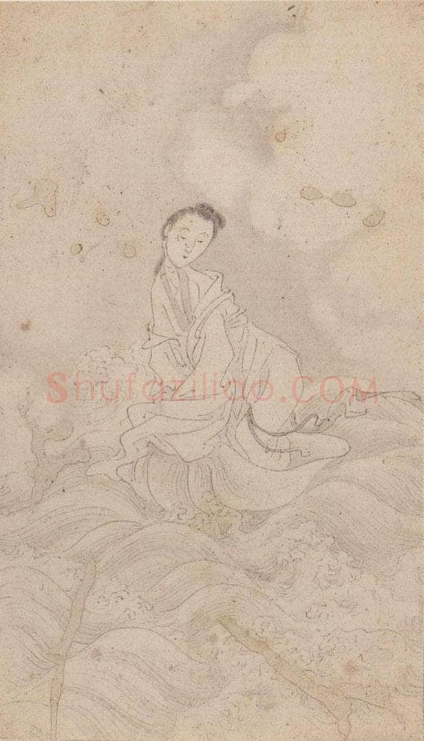 黄般若 《十八美人图册页》 书画作品