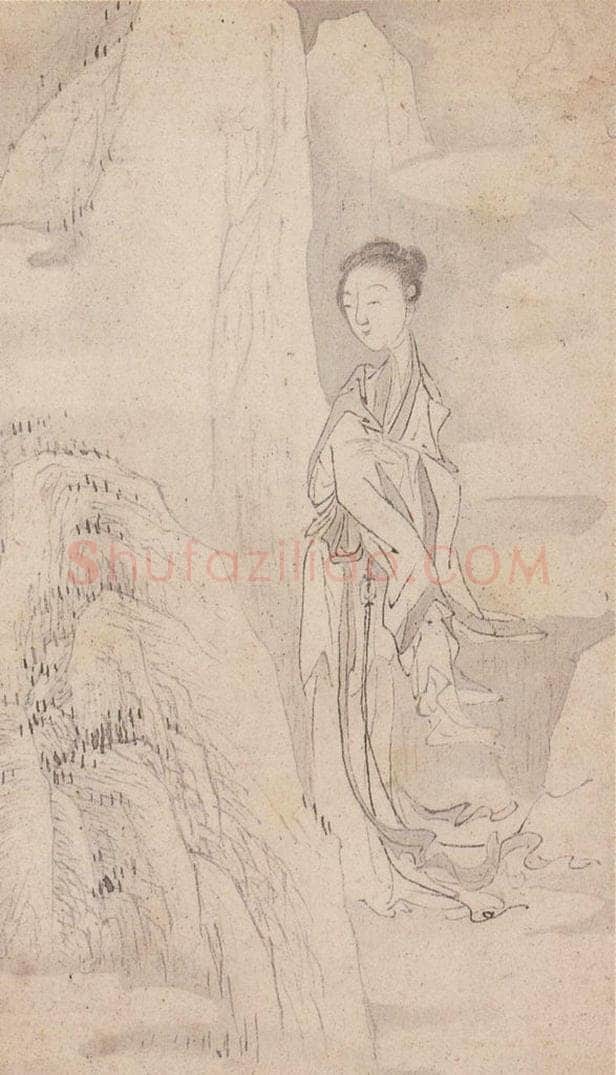  黄般若 《十八美人图册页》 书画作品