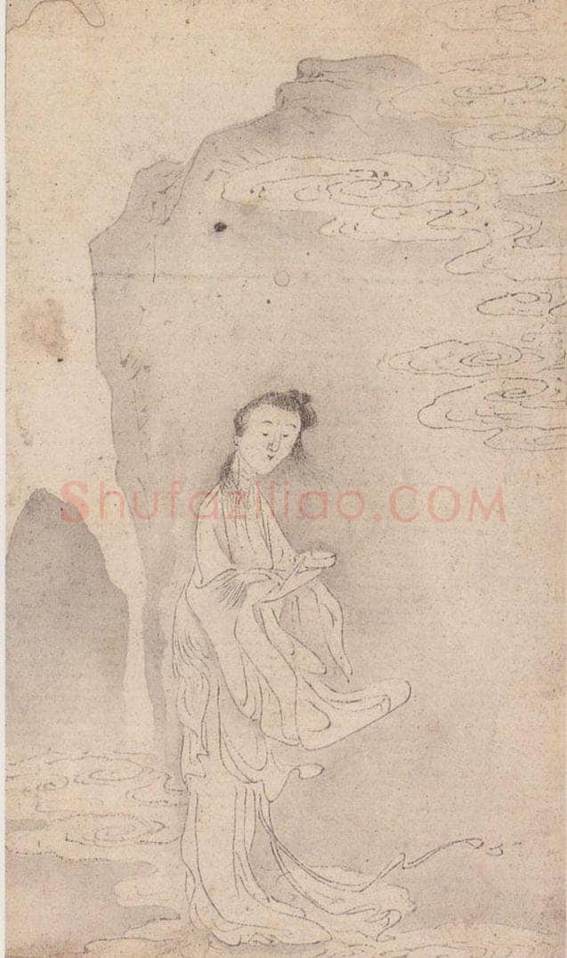  黄般若 《十八美人图册页》 书画作品