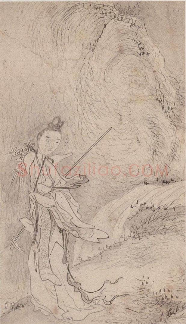  黄般若 《十八美人图册页》 书画作品