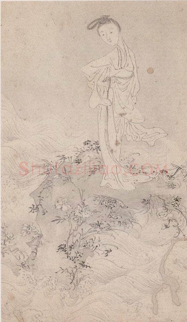  黄般若 《十八美人图册页》 书画作品