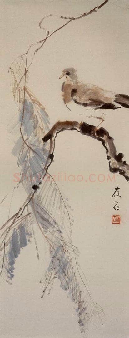  杨丙垚 《花鸟图轴》 书画作品