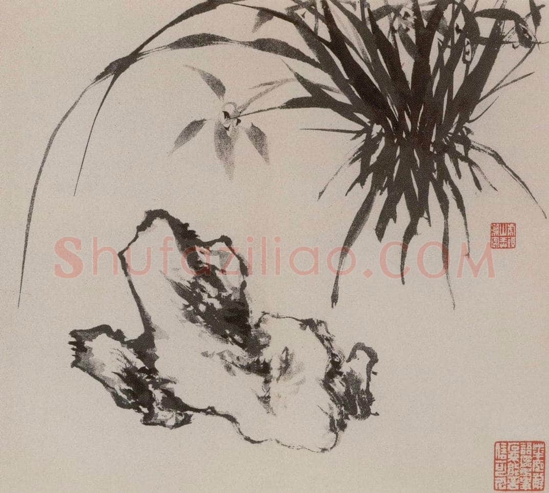 张敬修 《兰花图册页》 书画作品