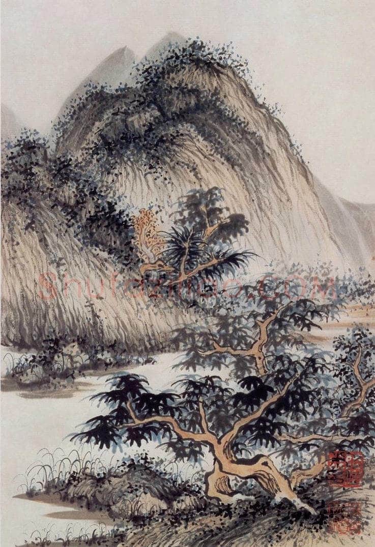 约1939年 陆俨少 拟古册 书画作品