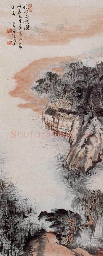 1959年 陆俨少 秋水吟馆图 书画作品