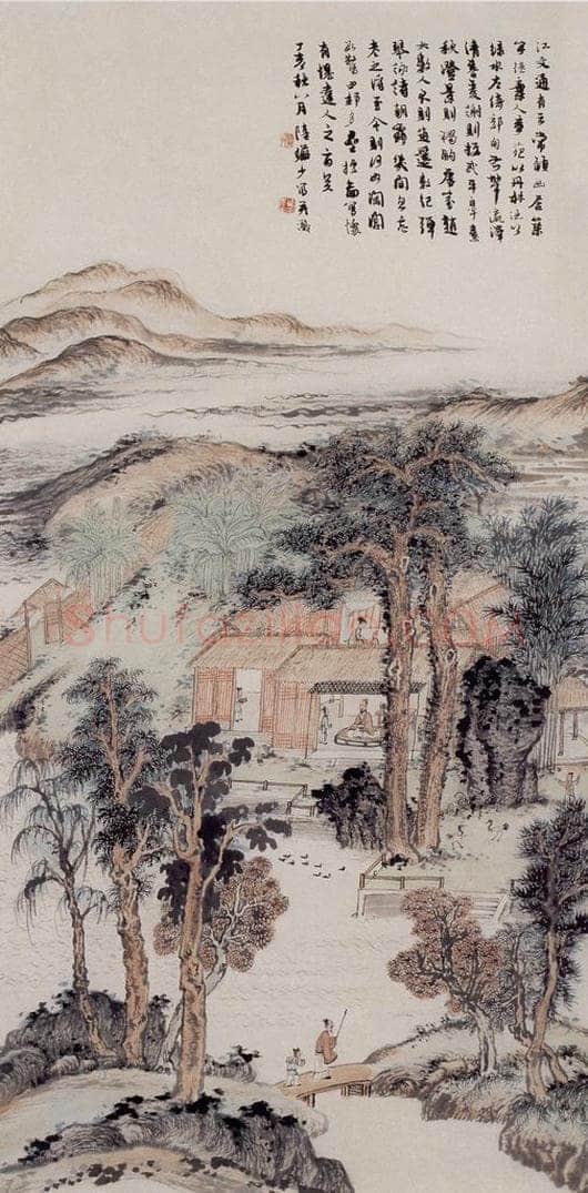 1947年 陆俨少 幽居图 书画作品