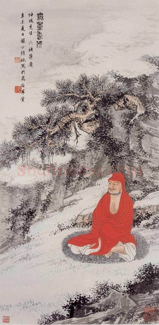1931年 陆俨少 无量寿佛 书画作品