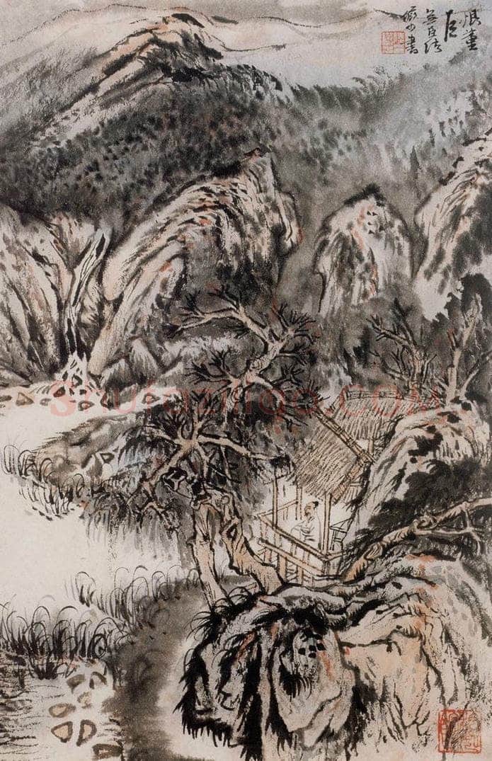 1964年 陆俨少 恨董巨无臣法》 书画作品
