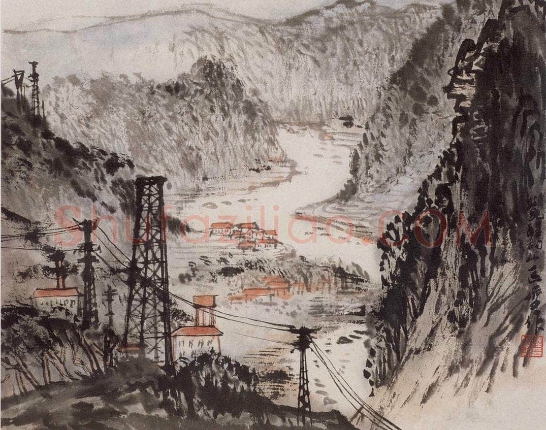 1965年 陆俨少 《河山小景册》 书画作品
