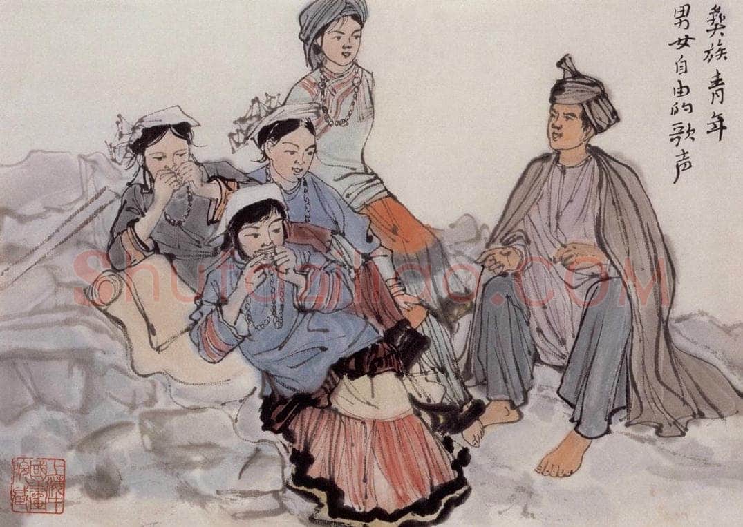 约20世纪60年代 陆俨少 自由的歌声 书画作品