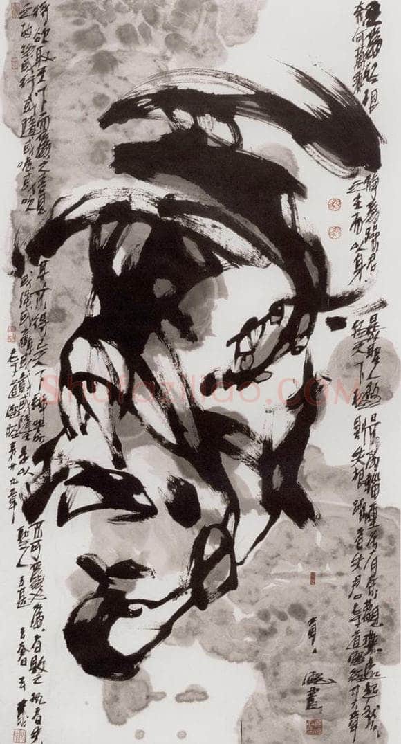 2004年 赵贵德 《还京乐》(附局部) 书画作品