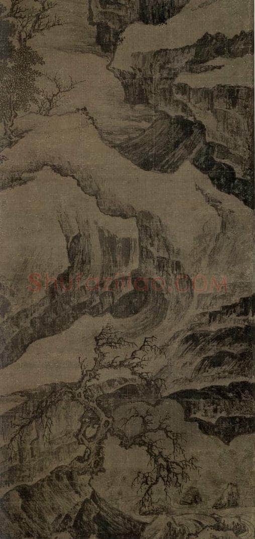 宋 朱锐 《盤车图》 书画作品