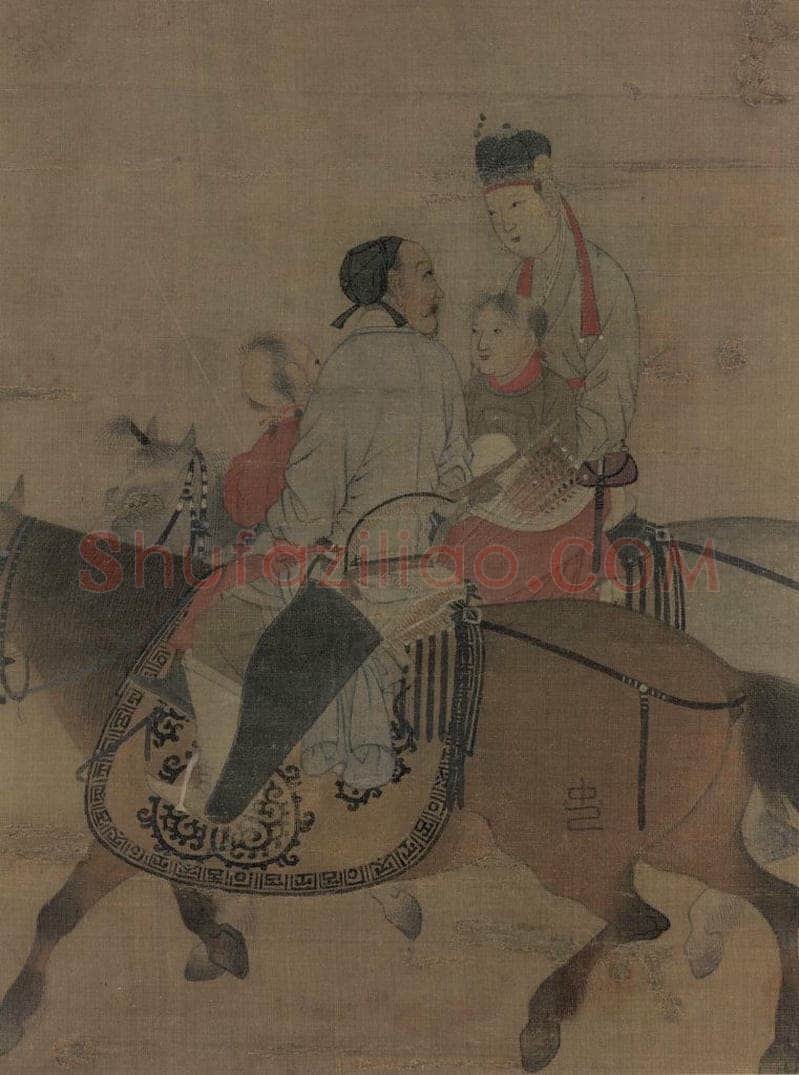 宋 佚名 《文姬图》 书画作品