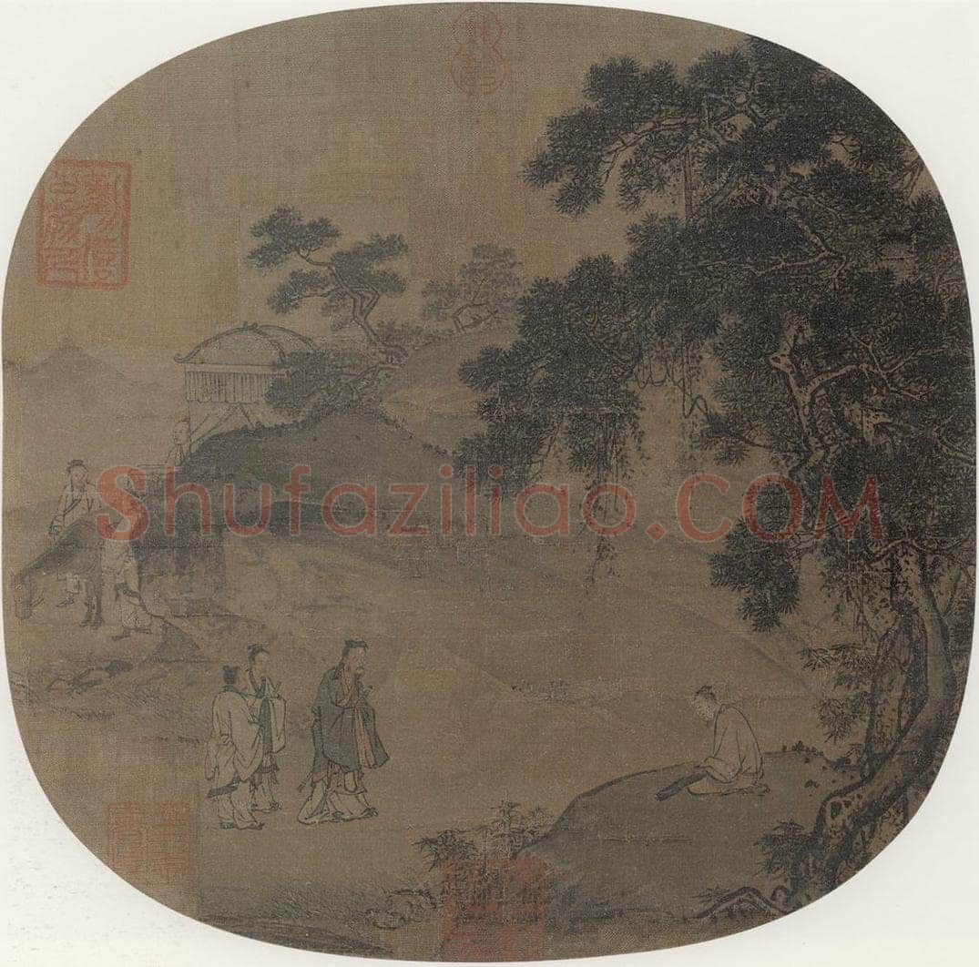 宋 佚名 《孔子见荣启期图》 书画作品