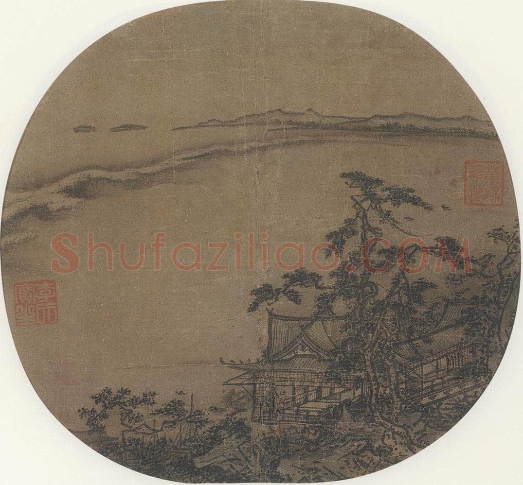 宋 佚名 《观潮图》 书画作品