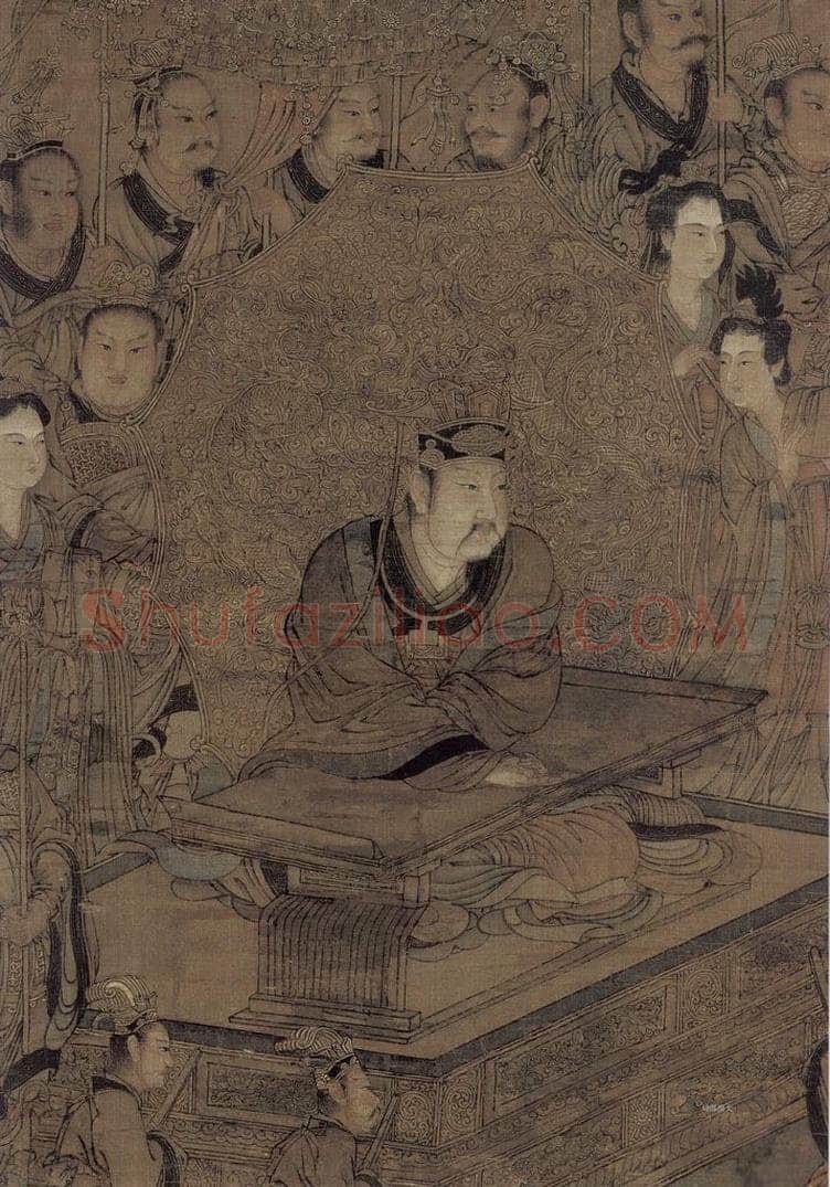 宋 佚名 《三官图:天官》 书画作品