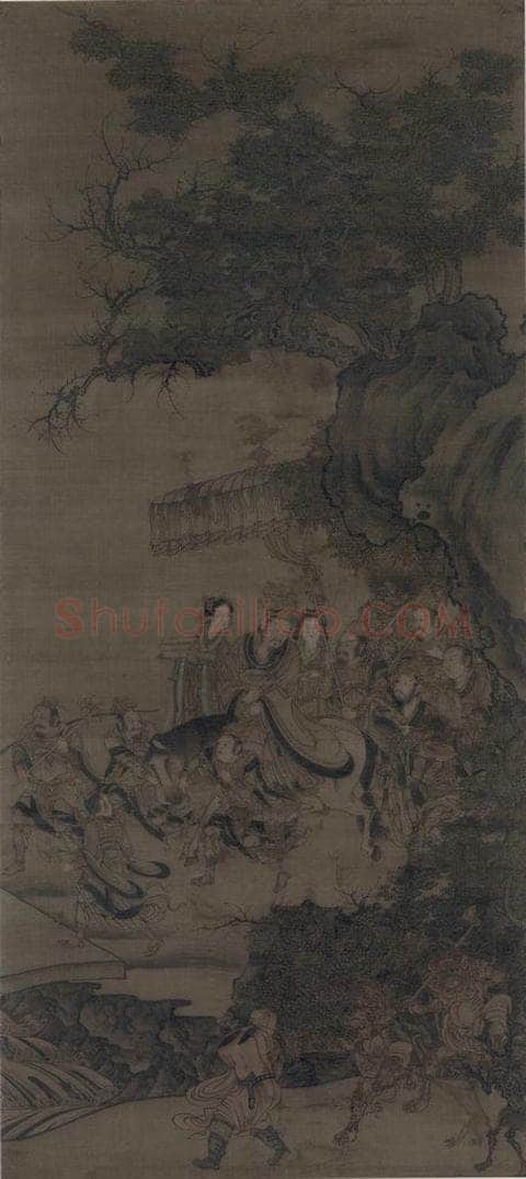 宋 佚名 《三官图:地官》 书画作品