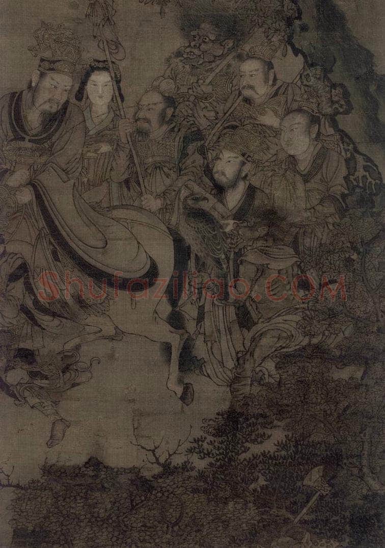宋 佚名 《三官图:地官》 书画作品