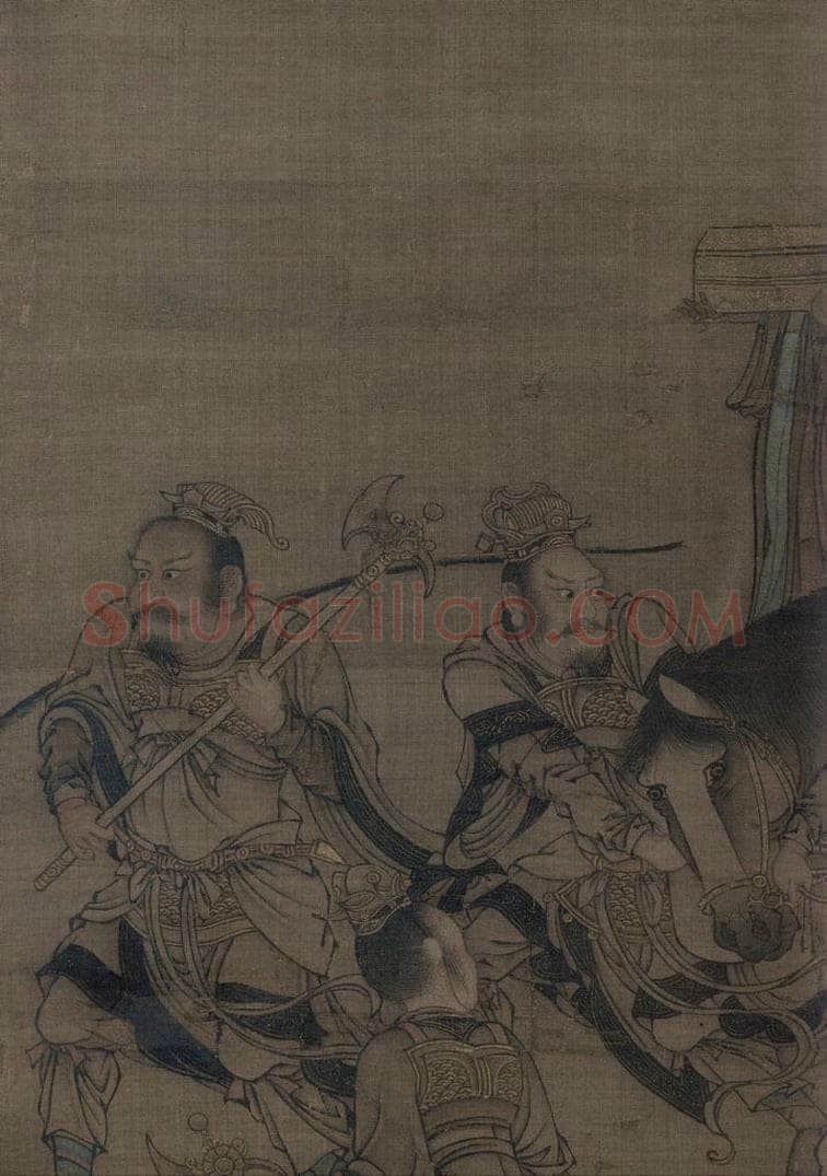 宋 佚名 《三官图：地官》 书画作品