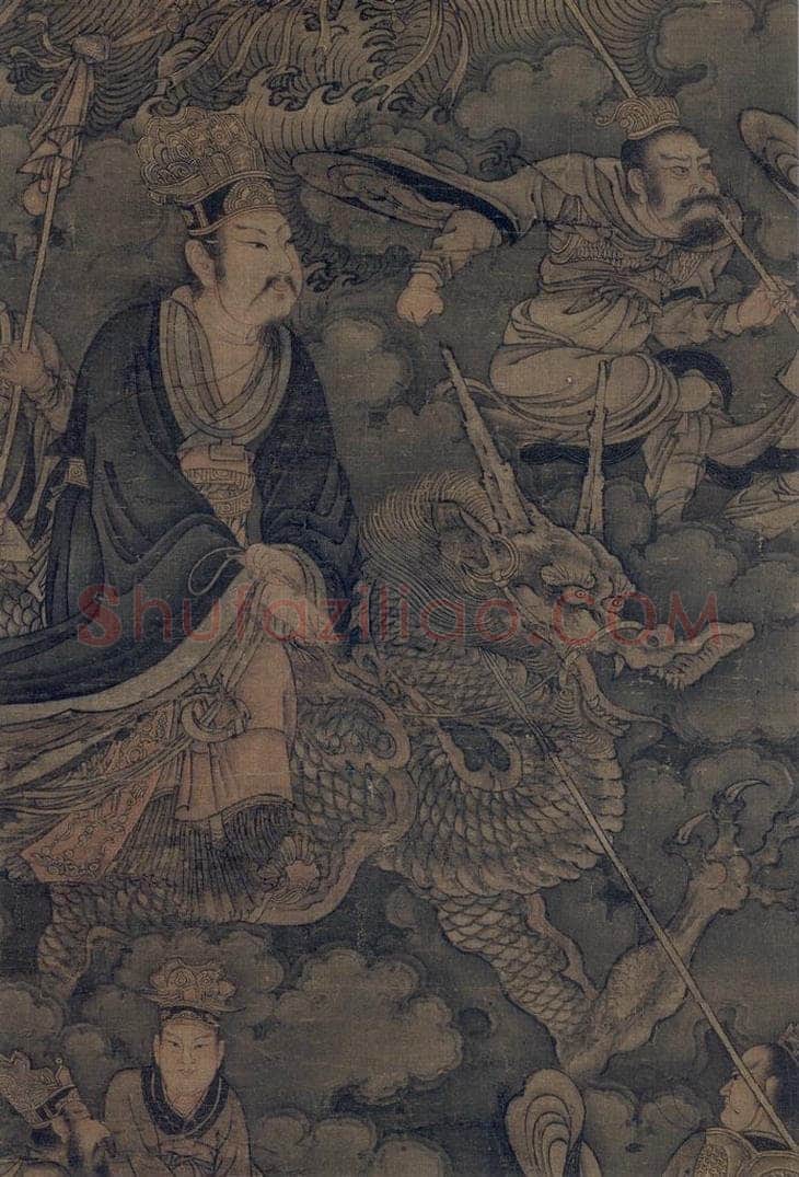 宋 佚名 《三关图:水官》 书画作品