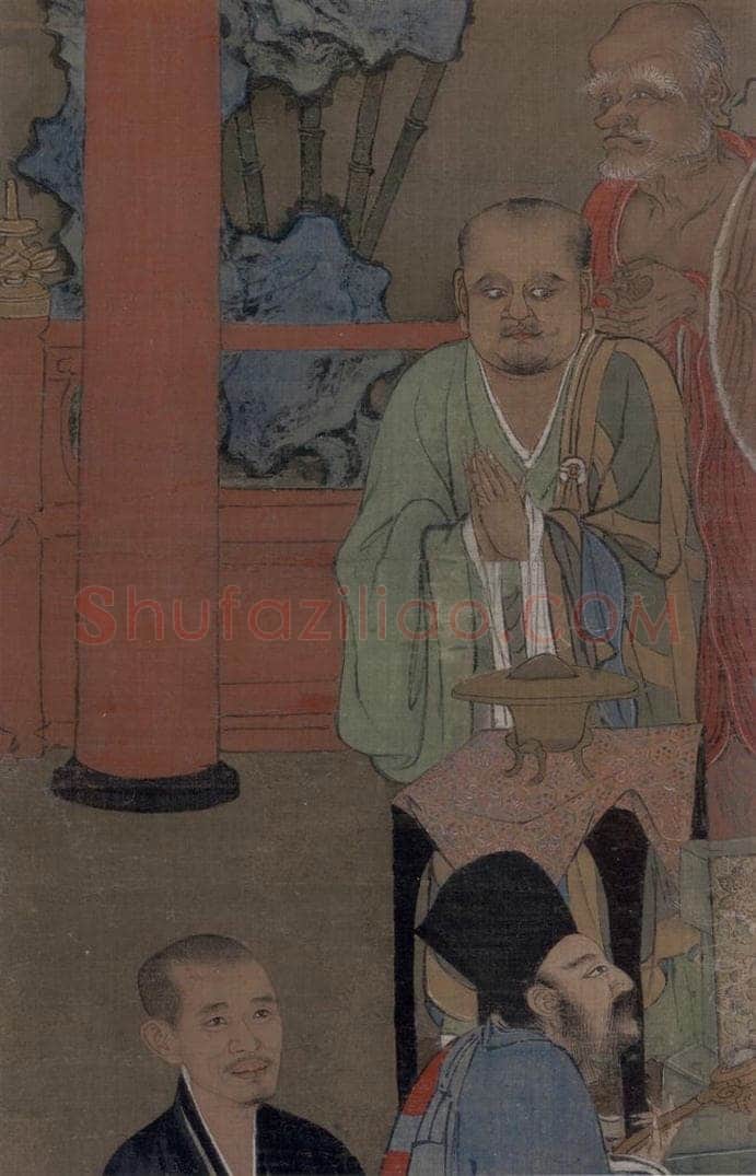 宋 周季常 《五百罗汉图：应身观音》 书画作品