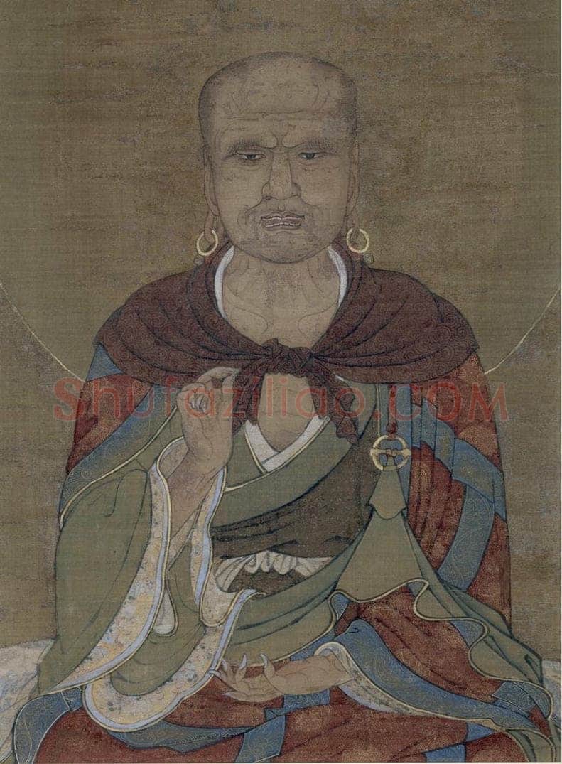 宋 赵璚 《迦诺迦跋蹉尊者图》 书画作品
