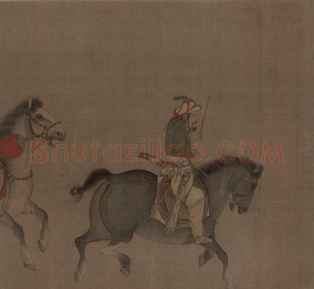 宋 佚名 《番骑图》 书画作品