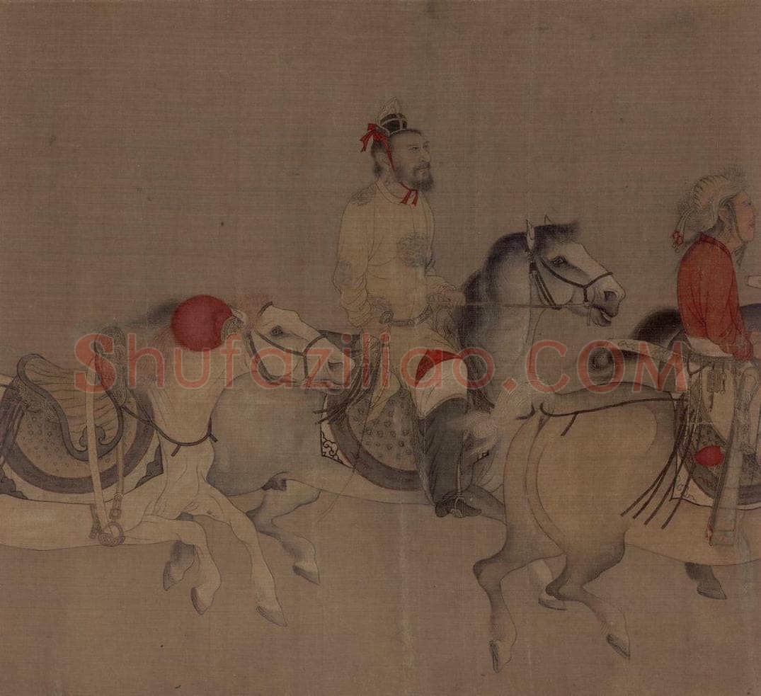 宋 佚名 《番骑图》 书画作品