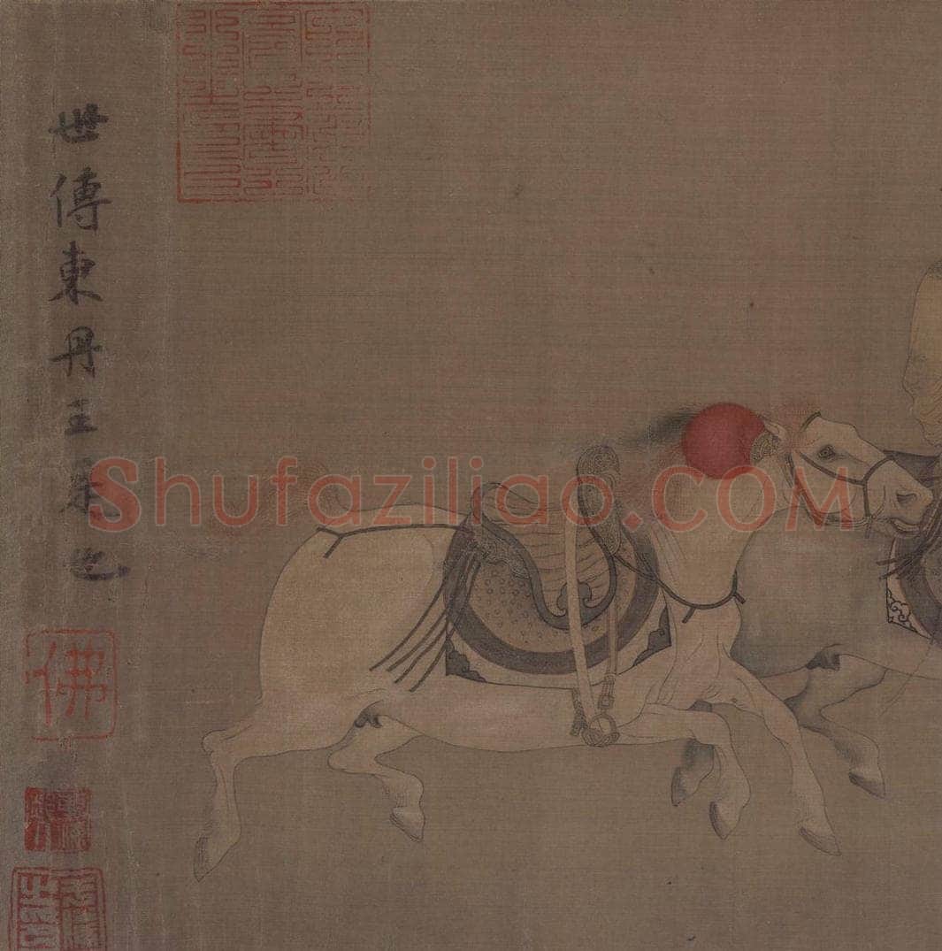 宋 佚名 《番骑图》 书画作品