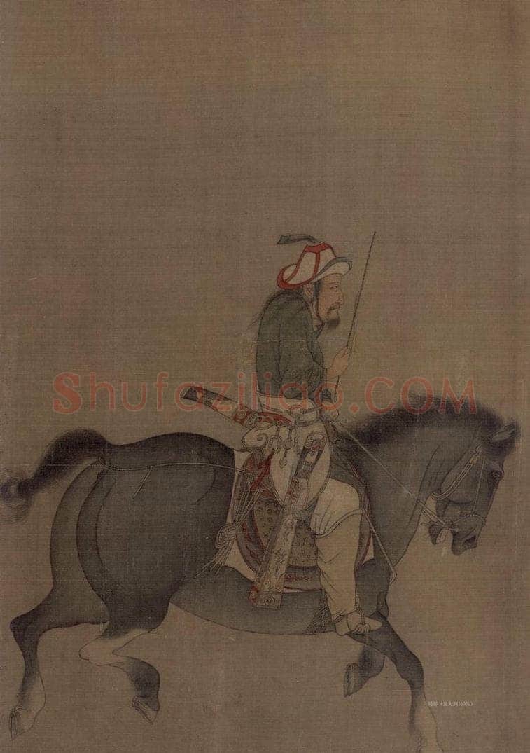 宋 佚名 《番骑图》 书画作品
