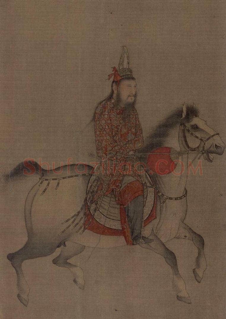 宋 佚名 《番骑图》 书画作品