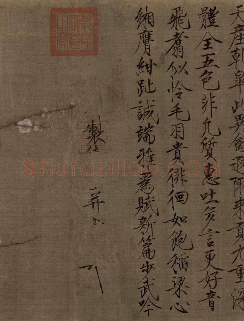 宋 赵佶 《五色鹦鹉图》 书画作品
