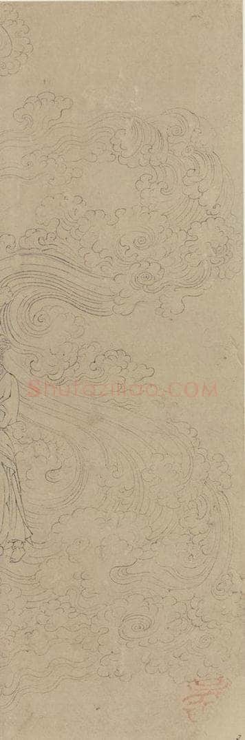 宋 佚名 《道子墨宝：诸神朝谒图》 书画作品