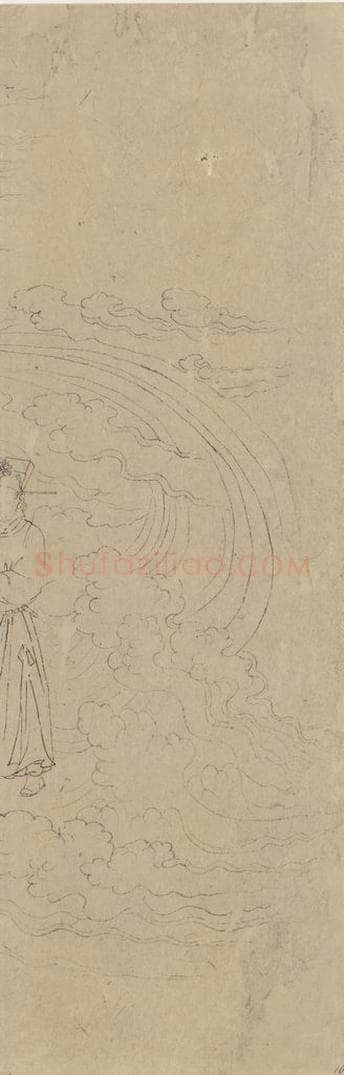 宋 佚名 《道子墨宝：诸神朝谒图》 书画作品