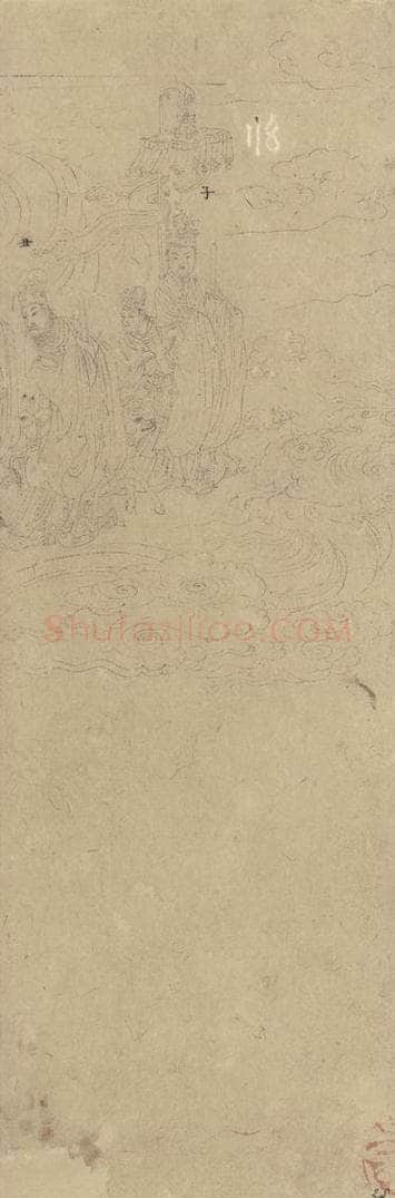 宋 佚名 《道子墨宝：诸神朝谒图》 书画作品