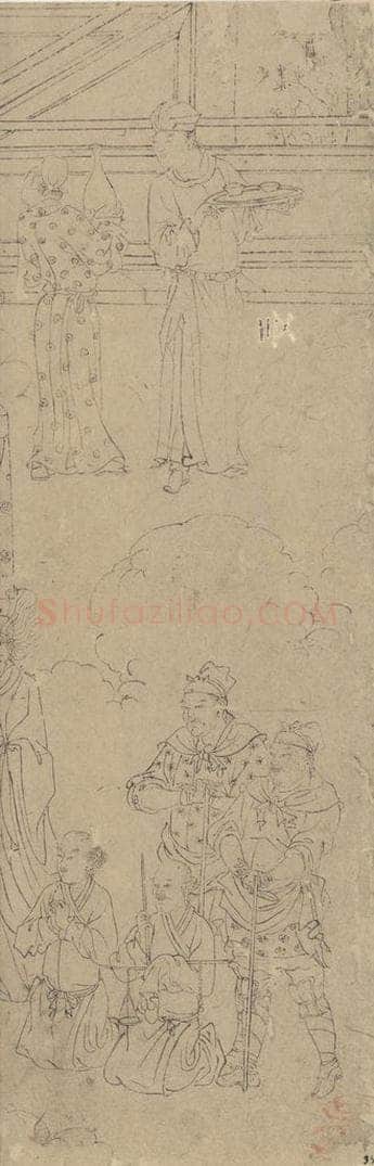 宋 佚名 《道子墨宝：地狱变相图》 书画作品