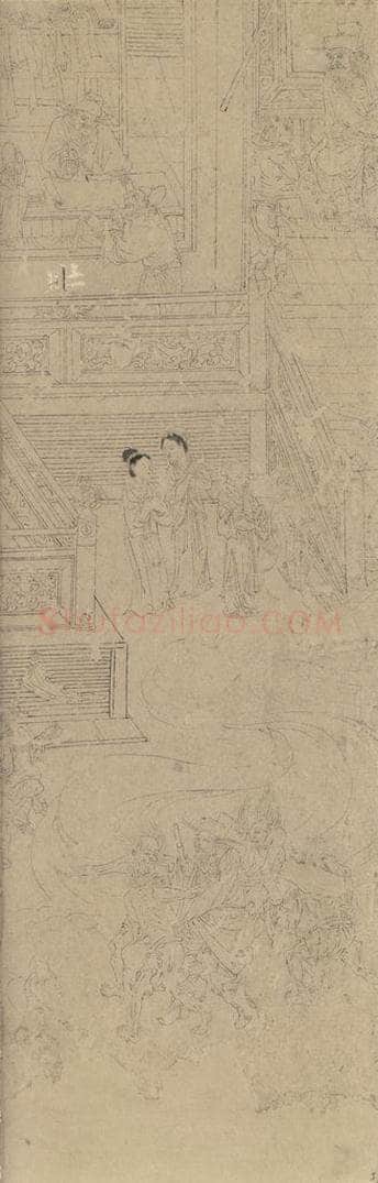 宋 佚名 《道子墨宝：地狱变相图》 书画作品