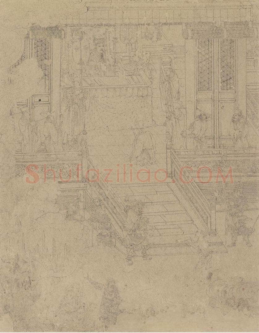 宋 佚名 《道子墨宝：地狱变相图》 书画作品