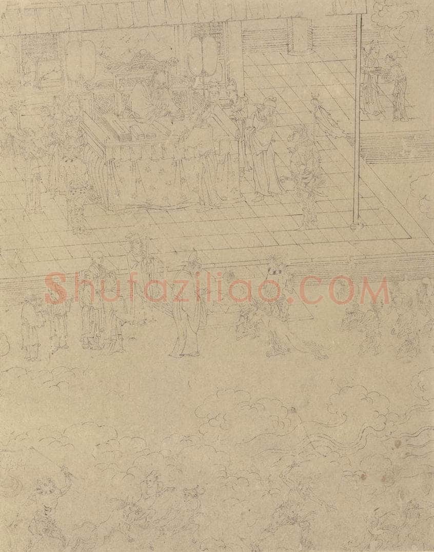 宋 佚名 《道子墨宝：地狱变相图》 书画作品