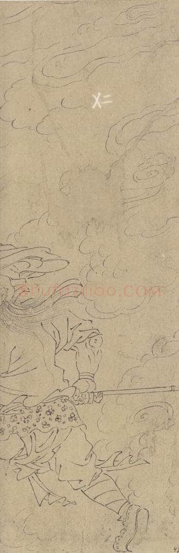 宋 佚名 《道子墨宝：搜山图》 书画作品