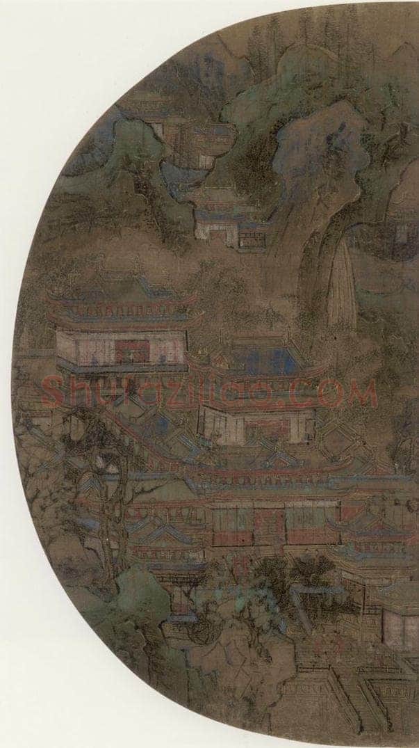 宋 佚名 《宫苑图》 书画作品