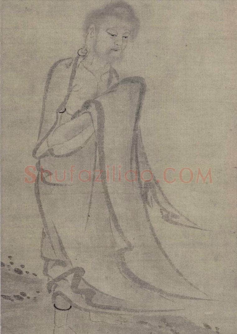 宋 佚名 《释迦出山图》 书画作品