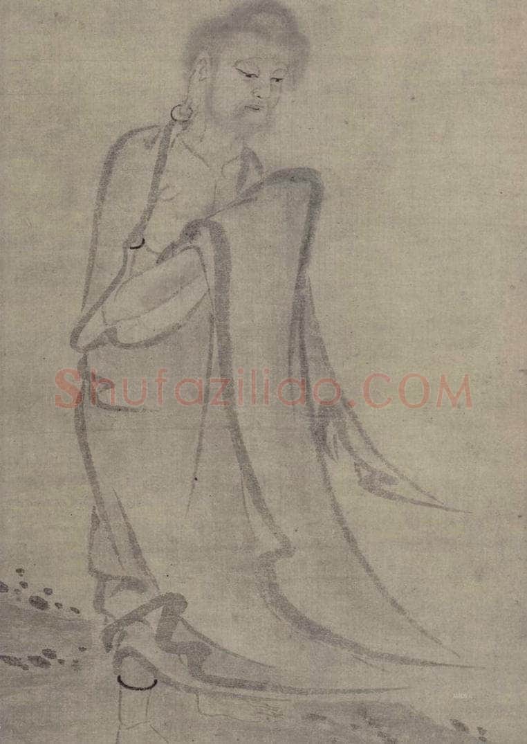 宋 佚名 《普贤菩萨图》 书画作品