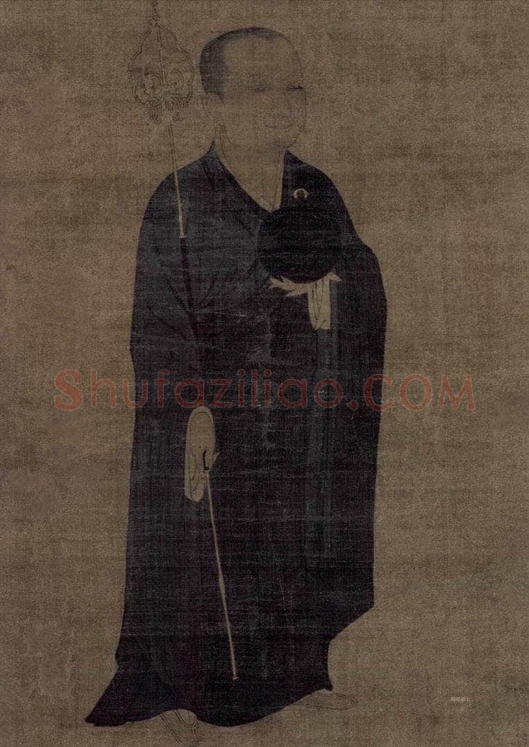 金 佚名 《大智律师像》 书画作品