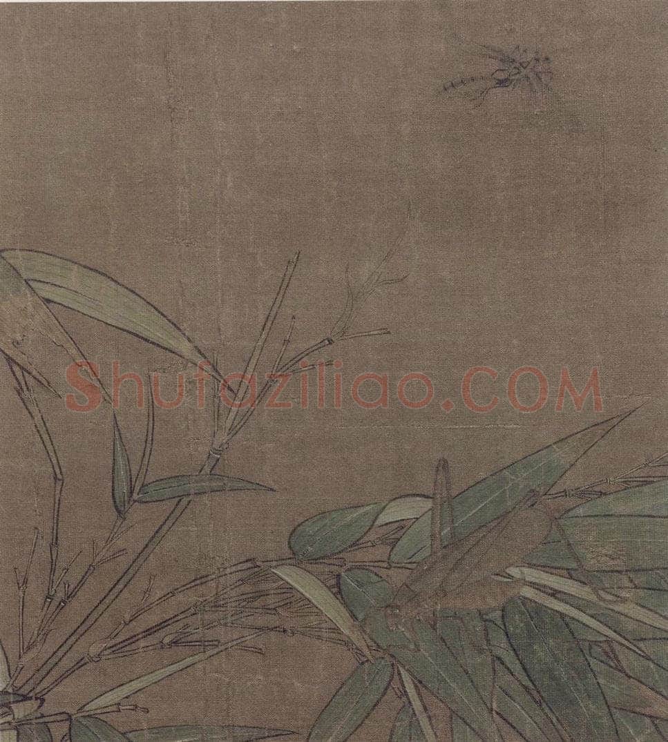 宋 吴炳 《竹虫图》 书画作品