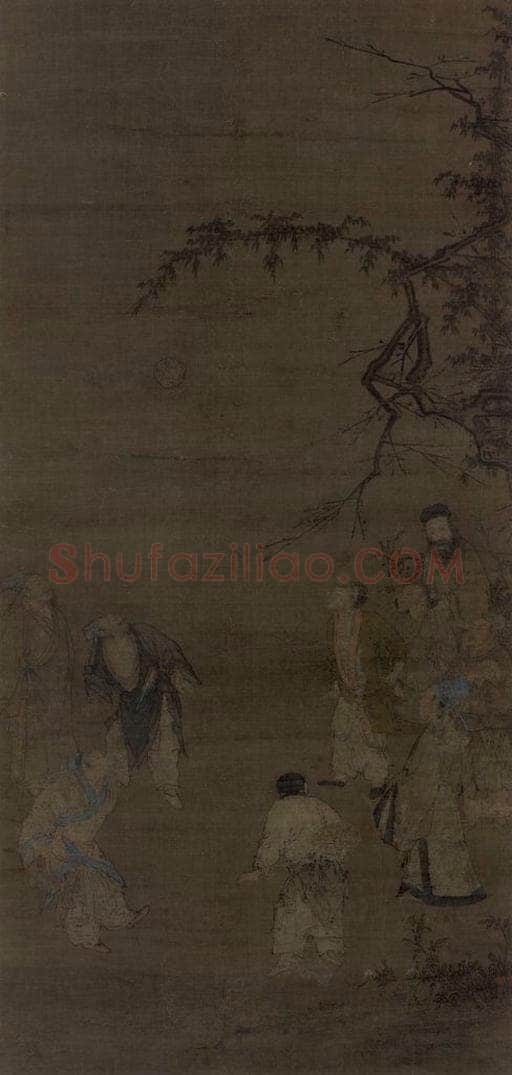 宋 马远 《蹴鞠图》 书画作品