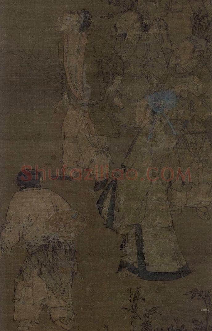 宋 马远 《蹴鞠图》 书画作品